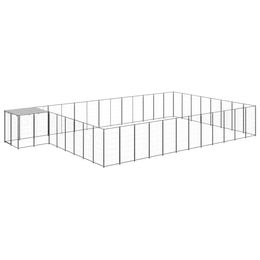 vidaXL Hundezwinger aus Metall Schwarz wasserdicht – Bild 1 von 11
