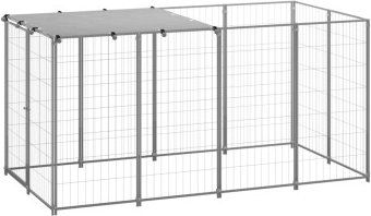 Produktbild von VidaXL Hundezwinger aus Metall silber 2,2 m x 1,1 m x 1,1 m wasserdicht