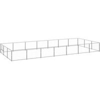 Produktbild von VidaXL Hundezwinger Hundehütte aus Metall in Silber