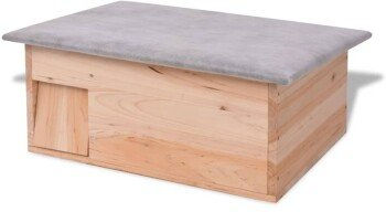 vidaXL Igelhaus aus Holz mit Labyrintheingang als Winterquartier für Igel 45x33x22 cm - 1 Stk. – Bild 1 von 13