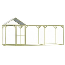 vidaXL Imprägnierter Hühnerstall aus Kiefernholz als Freilaufgehege für Hühner, Enten und Kaninchen 4,5x1,5x2m – Bild 1 von 8