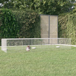vidaXL Kaninchenkäfig aus Eisen mit 3 Paneelen 325x109x54 cm – Bild 1 von 1