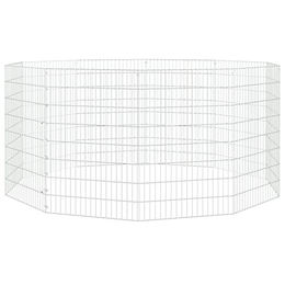 vidaXL Kaninchenkäfig aus verzinktem Eisen mit 10 Paneelen 54 x 80 cm – Bild 1 von 7