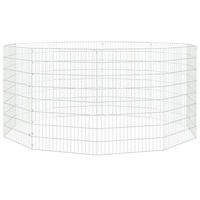 Produktbild von vidaXL Kaninchenkäfig aus verzinktem Eisen mit 10 Paneelen 54 x 80 cm