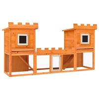 Produktbild von vidaXL Kaninchenstall aus Holz in Braun