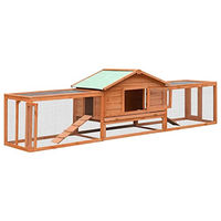 Produktbild von vidaXL Kaninchenstall aus Kiefernholz und Tannenholz 310x70x87 cm