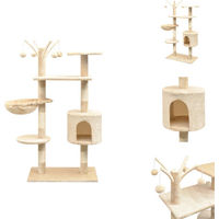 Produktbild von vidaXL Katzen-Kratzbaum 125 cm Beige
