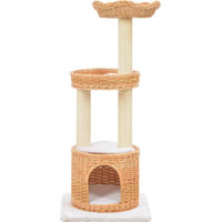 Produktbild von vidaXL Katzen-Kratzbaum aus natürlichem Weidenholz und Sisal in Braun und Beige