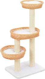 vidaXL Katzen-Kratzbaum aus Naturholz und Sisal in Beige – Bild 1 von 1