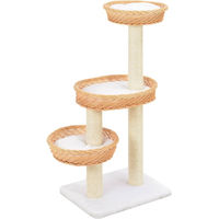 Produktbild von vidaXL Katzen-Kratzbaum aus Naturholz und Sisal in Beige