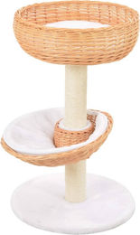 vidaXL Katzen-Kratzbaum aus Naturholz und Sisal in Beige – Bild 1 von 1
