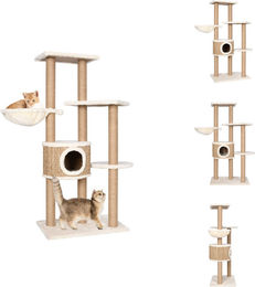 vidaXL Katzen-Kratzbaum aus Seegras 126 cm – Bild 1 von 1