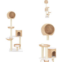 Produktbild von vidaXL Katzen-Kratzbaum aus Seegras und Sisal in Natur Braun Beige groß