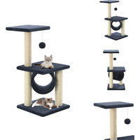 Produktbild von vidaXL Katzen-Kratzbaum aus Sisal 65 cm Dunkelblau