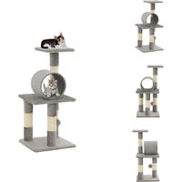 Produktbild von vidaXL Katzen-Kratzbaum aus Sisal 65 cm Grau