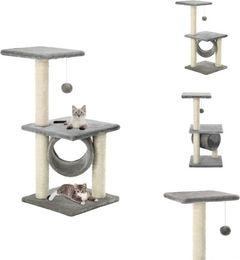vidaXL Katzen-Kratzbaum aus Sisal 65 cm Grau – Bild 1 von 1