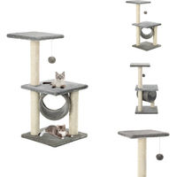 Produktbild von vidaXL Katzen-Kratzbaum aus Sisal 65 cm Grau