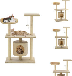 vidaXL Katzen-Kratzbaum aus Sisal 95 cm Beige – Bild 1 von 1