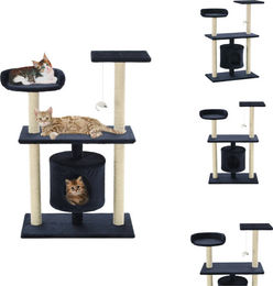 vidaXL Katzen-Kratzbaum aus Sisal 95 cm Dunkelblau – Bild 1 von 1