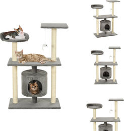 vidaXL Katzen-Kratzbaum aus Sisal 95 cm Grau – Bild 1 von 1