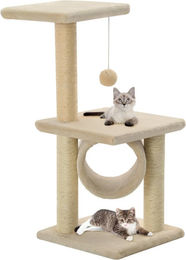vidaXL Katzen-Kratzbaum aus Sisal für Kitten in Beige 65 cm – Bild 1 von 1