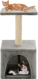 vidaXL Katzen-Kratzbaum aus Sisal für Kitten in Grau 55 cm – Bild 1 von 2