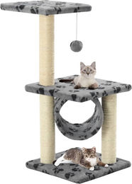 vidaXL Katzen-Kratzbaum aus Sisal für Kitten in Grau 65 cm – Bild 1 von 1