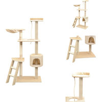 Produktbild von vidaXL Katzen-Kratzbaum aus Sisal in Beige 150 cm