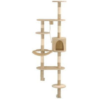 Produktbild von vidaXL Katzen Kratzbaum aus Sisal in Beige mit 194cm Höhe