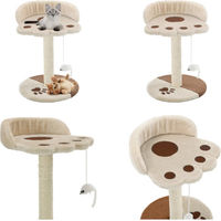 Produktbild von vidaXL Katzen Kratzbaum aus Sisal in Beige und Braun 40 cm