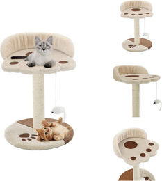 vidaXL Katzen-Kratzbaum aus Sisal in Beige und Braun 40 cm – Bild 1 von 1