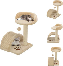 vidaXL Katzen-Kratzbaum aus Sisal in Beige und Braun 40 cm – Bild 1 von 1