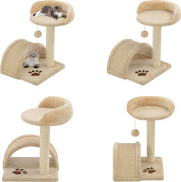 vidaXL Katzen Kratzbaum aus Sisal in Beige und Braun 40 cm – Bild 1 von 1
