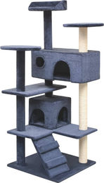 vidaXL Katzen-Kratzbaum aus Sisal in Blau mit 125 cm Höhe – Bild 1 von 4