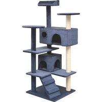 Produktbild von vidaXL Katzen-Kratzbaum aus Sisal in Blau mit 125 cm Höhe