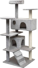 vidaXL Katzen-Kratzbaum aus Sisal in Grau 125 cm – Bild 1 von 2
