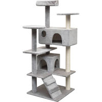 Produktbild von vidaXL Katzen-Kratzbaum aus Sisal in Grau 125 cm