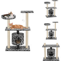 Produktbild von vidaXL Katzen-Kratzbaum aus Sisal in Grau mit 95 cm Höhe