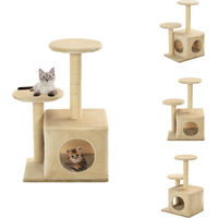 Produktbild von vidaXL Katzen-Kratzbaum aus Sisal und Holzwerkstoff für Kitten in Beige 60 cm