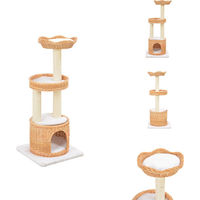 Produktbild von vidaXL Katzen-Kratzbaum aus Sisal und natürlichem Weidenholz