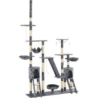 Produktbild von vidaXL Katzen-Kratzbaum aus Sisal und Plüsch Grau 240 cm