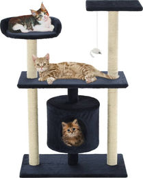 vidaXL Katzen-Kratzbaum aus Sisal und Plüsch in Blau 95 cm – Bild 1 von 2