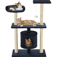Produktbild von vidaXL Katzen-Kratzbaum aus Sisal und Plüsch in Blau 95 cm