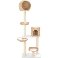 Produktbild von vidaXL Katzen-Kratzbaum aus Sisal und Seegras in Beige