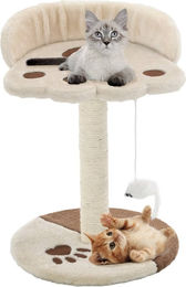 vidaXL Katzen-Kratzbaum für Kitten aus Sisal und Plüsch 40 cm Beige und Braun – Bild 1 von 1