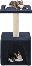 vidaXL Katzen-Kratzbaum für Kitten aus Sisal und Plüsch 55 cm Blau – Bild 1 von 2