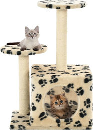 vidaXL Katzen-Kratzbaum für Kitten aus Sisal und Plüsch Beige 60 cm – Bild 1 von 1
