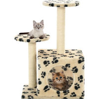 Produktbild von vidaXL Katzen-Kratzbaum für Kitten aus Sisal und Plüsch Beige 60 cm