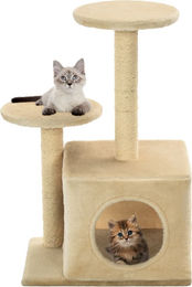 vidaXL Katzen-Kratzbaum für Kitten aus Sisal und Plüsch Beige 60 cm – Bild 1 von 1