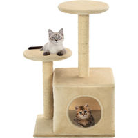 Produktbild von vidaXL Katzen-Kratzbaum für Kitten aus Sisal und Plüsch Beige 60 cm